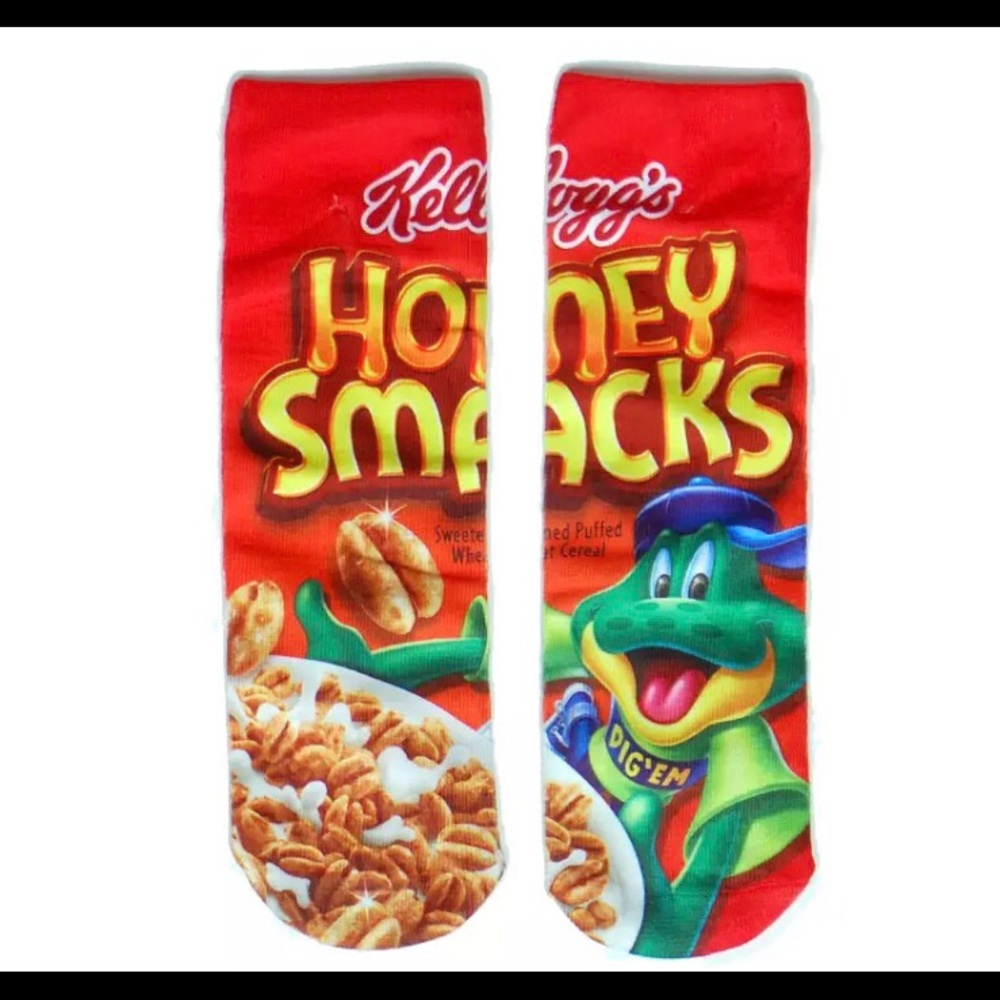 Honey Smacks 3D Women’s Novelty Print Socks